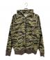 NITRAID（ナイトレイド）の古着「タイガーカモジップパーカー」｜オリーブ