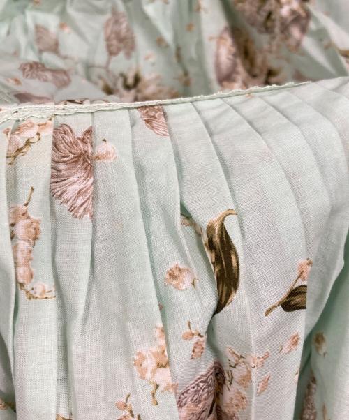 PINK HOUSE（ピンクハウス）PINK HOUSE (ピンクハウス) 半袖ブラウスワンピース/ピンクハウス/P015EFA04 B ライトグリーン サイズ:Freeの古着・服飾アイテム