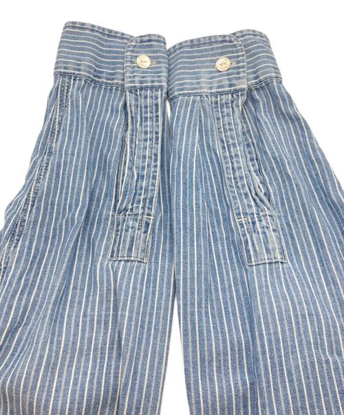 POLO RALPH LAUREN（ポロ・ラルフローレン）POLO RALPH LAUREN (ポロ・ラルフローレン) チンスト付きストライプシャツ/ポロ・ラルフローレン/1033961JJZM/NAVAL SURPLUS ブルー サイズ:Ｍの古着・服飾アイテム