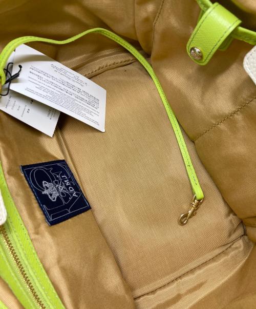 A.D.M.J.（エーディーエムジェイ）A.D.M.J. (エーディーエムジェイ) レザーバッグ/エーディーエムジェイ/14SA01006 ブルー×ホワイトの古着・服飾アイテム