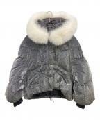 LIN CHAO ZHANGリンチャオジャン）の古着「中綿ジャケット　リンチャオジャン」｜パープル