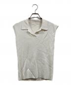 JENNEジェンヌ）の古着「フレンチスリーブサマーニット」｜ホワイト