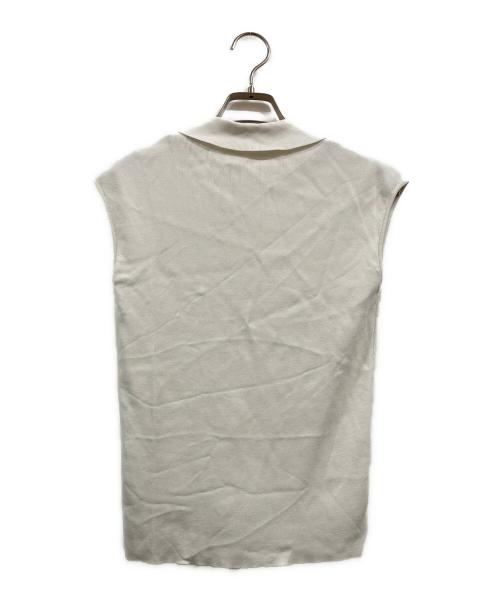 JENNE（ジェンヌ）JENNE (ジェンヌ) フレンチスリーブサマーニット ホワイト サイズ:Sの古着・服飾アイテム