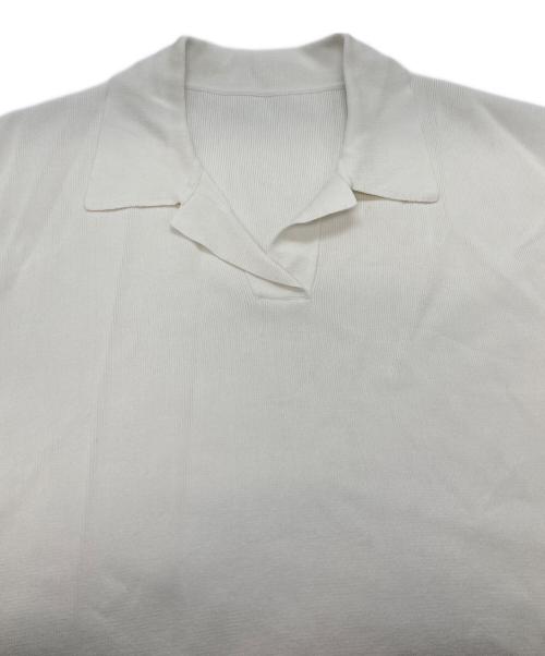 JENNE（ジェンヌ）JENNE (ジェンヌ) フレンチスリーブサマーニット ホワイト サイズ:Sの古着・服飾アイテム