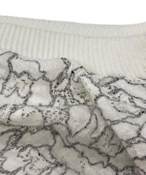 OBLI（オブリ）OBLI (オブリ) レースノースリーブブラウス/オブリ ホワイト サイズ:Freeの古着・服飾アイテム