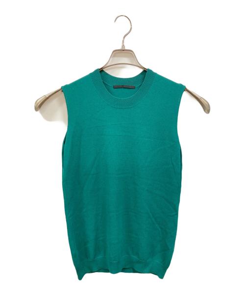 AP STUDIO（エーピーストゥディオ）AP STUDIO (エーピーストゥディオ) プレーンニットノースリーブ/エーピーストゥディオ/22080586207010 グリーン サイズ:Freeの古着・服飾アイテム