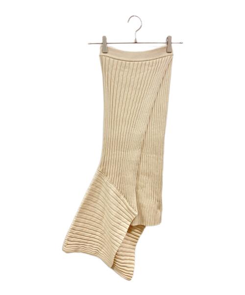 STELLA McCARTNEY（ステラマッカートニー）STELLA McCARTNEY (ステラマッカートニー) リブニットラップスカート/ステラマッカートニー/6K0146 3S2339 アイボリー サイズ:34の古着・服飾アイテム