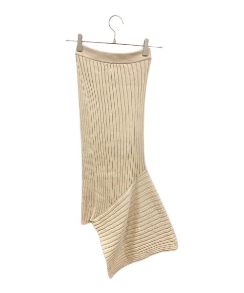 STELLA McCARTNEY（ステラマッカートニー）STELLA McCARTNEY (ステラマッカートニー) リブニットラップスカート/ステラマッカートニー/6K0146 3S2339 アイボリー サイズ:34の古着・服飾アイテム