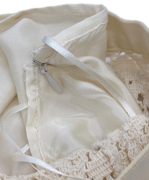 JIL SANDER（ジルサンダー）JIL SANDER (ジルサンダー) クロシェニットスカート/ジルサンダー/JSPU727045 WU253208 アイボリー サイズ:34の古着・服飾アイテム