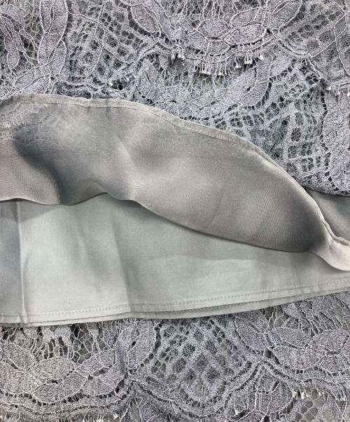 ebure（エブール）ebure (エブール) Circle Flower Lace Dress/レースワンピース/エブール/3410300266 グレー サイズ:36の古着・服飾アイテム