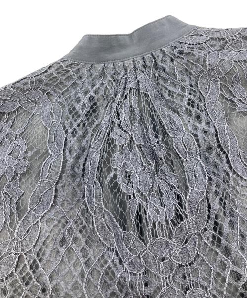 ebure（エブール）ebure (エブール) Circle Flower Lace Dress/レースワンピース/エブール/3410300266 グレー サイズ:36の古着・服飾アイテム