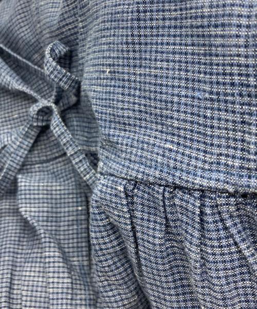 GARMENT REPRODUCTION OF WORKERS（ガーメントリプロダクションオブワーカーズ）GARMENT REPRODUCTION OF WORKERS (ガーメントリプロダクションオブワーカーズ) リネン混ワンピース/ガーメントリプロダクションオブワーカーズ/フランス製 ブルーの古着・服飾アイテム