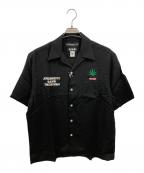 WACKO MARIAワコマリア）の古着「HIGHTIMES 50'S SHIRT/ワコマリア/24SS 舐達麻」｜ブラック