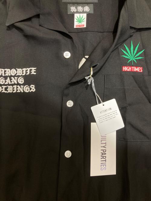 WACKO MARIA（ワコマリア）WACKO MARIA (ワコマリア) HIGHTIMES 50'S SHIRT/ワコマリア/24SS 舐達麻 ブラック サイズ:Ｍの古着・服飾アイテム