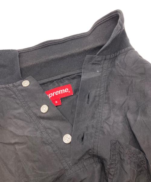 SUPREME（シュプリーム）SUPREME (シュプリーム) Jacquard Logo Silk Polo/シュプリーム ブラック サイズ:Sの古着・服飾アイテム