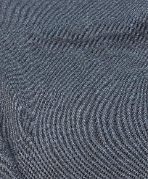 Leilian（レリアン）Leilian (レリアン) シルク100％ロングカーディガン/レリアン ネイビー サイズ:Mの古着・服飾アイテム