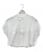 IENAイエナ）の古着「リネン混 襟付きブラウス/イエナ/25-051-902-9940-2-0」｜ホワイト