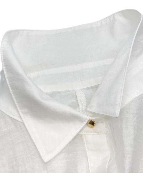 IENA（イエナ）IENA (イエナ) リネン混 襟付きブラウス/イエナ/25-051-902-9940-2-0 ホワイト サイズ:Freeの古着・服飾アイテム