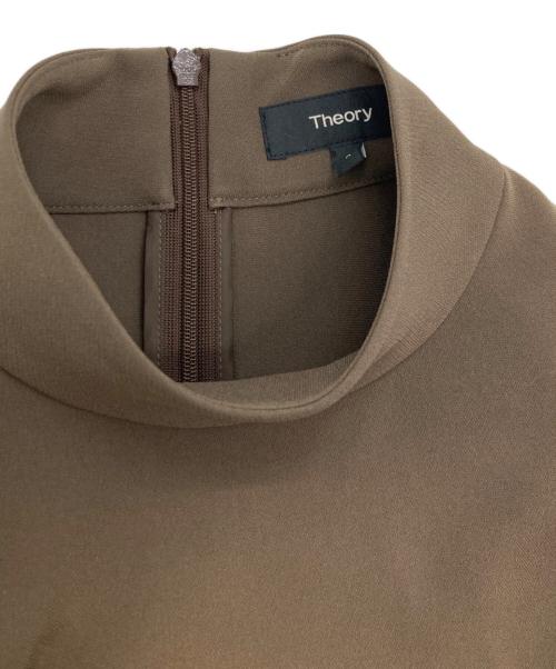 theory（セオリー）theory (セオリー) SYNTHETIC CREPE CASCADE SL/セオリー/01-1105218-350 ベージュの古着・服飾アイテム