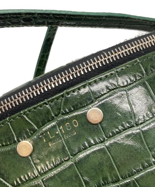 TL-180（ティーエルワンエイトゼロ）TL-180 (ティーエルワンエイトゼロ) 型押しバケツショルダーバッグ/ティーエルワンエイトゼロ/made in Italy グリーンの古着・服飾アイテム