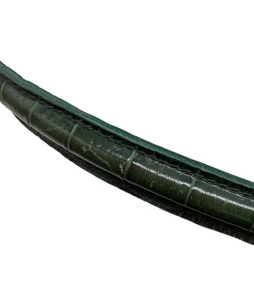 TL-180（ティーエルワンエイトゼロ）TL-180 (ティーエルワンエイトゼロ) 型押しバケツショルダーバッグ/ティーエルワンエイトゼロ/made in Italy グリーンの古着・服飾アイテム