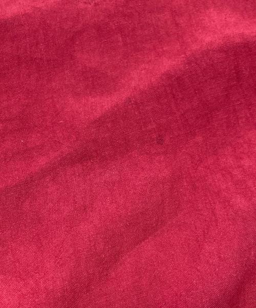 群言堂 里山パレット（グンゲンドウ サトヤマパレット）群言堂 里山パレット (グンゲンドウ サトヤマパレット) リネンワンピース/グンゲンドウ　サトヤマパレット レッド サイズ:Lの古着・服飾アイテム