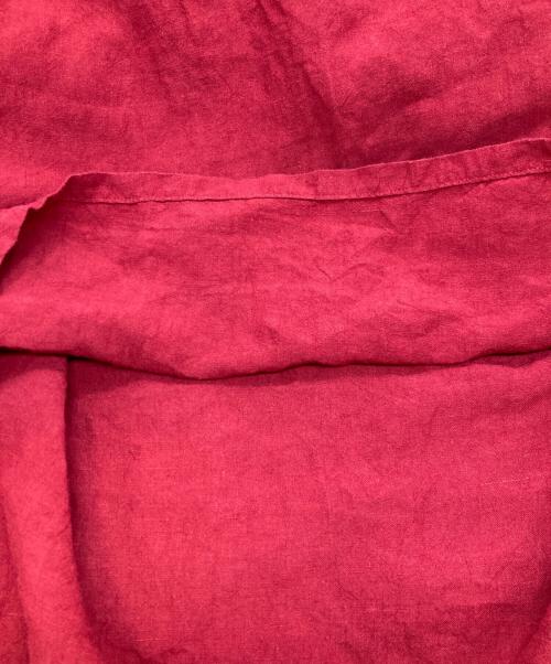 群言堂 里山パレット（グンゲンドウ サトヤマパレット）群言堂 里山パレット (グンゲンドウ サトヤマパレット) リネンワンピース/グンゲンドウ　サトヤマパレット レッド サイズ:Lの古着・服飾アイテム