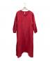 群言堂 里山パレット（グンゲンドウ サトヤマパレット）の古着「リネンワンピース/グンゲンドウ　サトヤマパレット」｜レッド