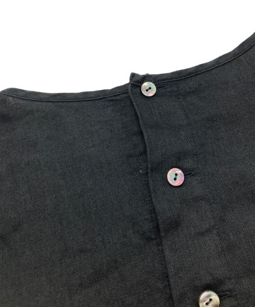 根々（ネネ）根々 (ネネ) リネンブラウスワンピース/ネネ/20132001 ブラック サイズ:Freeの古着・服飾アイテム