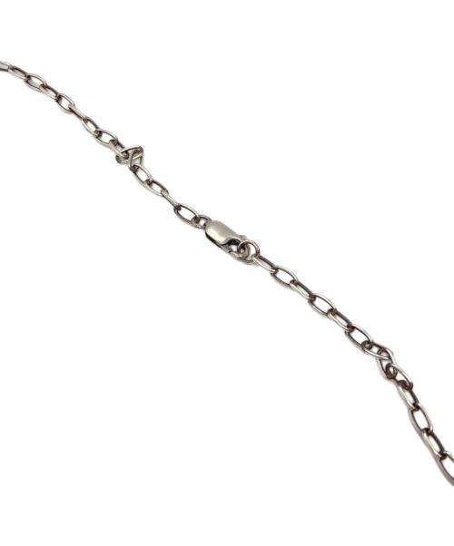 NO BRAND（ノーブランド）NO BRAND (ノーブランド) ストーンペンダントトップ/ネックレスセット シルバー×グリーンの古着・服飾アイテム