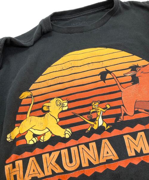 DISNEY（ディズニー）DISNEY (ディズニー) ヴィンテージプリントカットソー/ディズニー/ライオンキング ブラック サイズ:Lの古着・服飾アイテム