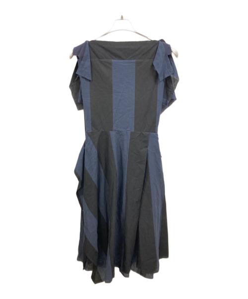 Vivienne Westwood RED LABEL（ヴィヴィアンウエストウッドレッドレーベル）Vivienne Westwood RED LABEL (ヴィヴィアンウエストウッドレッドレーベル) ブラウスワンピース/16-12-501017 ネイビー×ブラック サイズ:00の古着・服飾アイテム