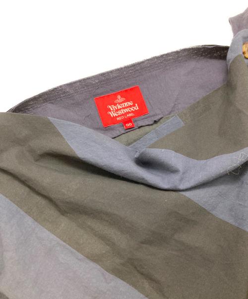 Vivienne Westwood RED LABEL（ヴィヴィアンウエストウッドレッドレーベル）Vivienne Westwood RED LABEL (ヴィヴィアンウエストウッドレッドレーベル) ブラウスワンピース/16-12-501017 ネイビー×ブラック サイズ:00の古着・服飾アイテム