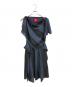 Vivienne Westwood RED LABEL（ヴィヴィアンウエストウッドレッドレーベル）の古着「ブラウスワンピース/16-12-501017」｜ネイビー×ブラック