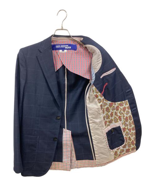 COMME des GARCONS JUNYA WATANABE MAN（コム デ ギャルソン ジュンヤ ワタナベ マン）COMME des GARCONS JUNYA WATANABE MAN テーラードジャケット/WK-J004/コム デ ギャルソン ジュンヤ ワタナベ マン/	AD2012 ネイビー サイズ:Sの古着・服飾アイテム