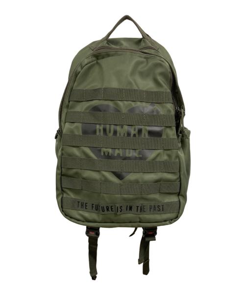 HUMAN MADE（ヒューマンメイド）HUMAN MADE (ヒューマンメイド) ミリタリーナイロンバックパック/ヒューマンメイド カーキの古着・服飾アイテム