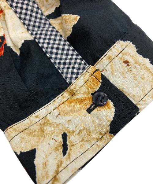 PINK HOUSE（ピンクハウス）PINK HOUSE (ピンクハウス) バニー総柄フード付きシャツ/ピンクハウス/P0113BF02 B ブラック サイズ:Ｍの古着・服飾アイテム