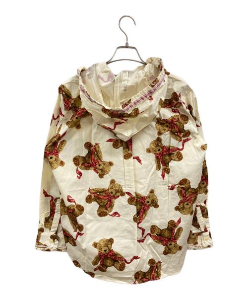 PINK HOUSE（ピンクハウス）PINK HOUSE (ピンクハウス) テディベア総柄シャツ/ピンクハウス/P0113FB61 B ブラウン×ホワイト サイズ:Ｍの古着・服飾アイテム