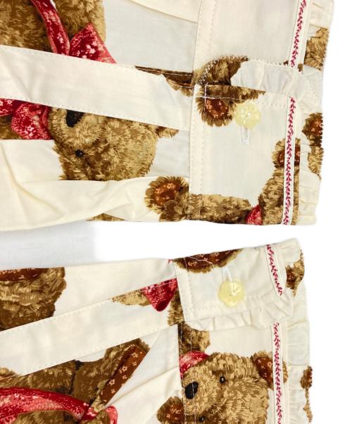 PINK HOUSE（ピンクハウス）PINK HOUSE (ピンクハウス) テディベア総柄シャツ/ピンクハウス/P0113FB61 B ブラウン×ホワイト サイズ:Ｍの古着・服飾アイテム