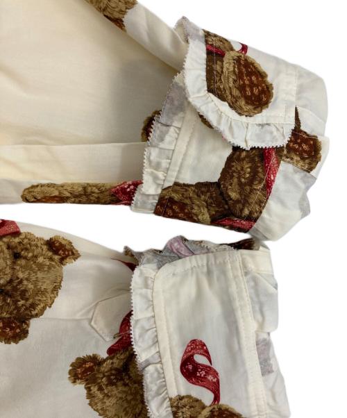 PINK HOUSE（ピンクハウス）PINK HOUSE (ピンクハウス) テディベア総柄シャツ/ピンクハウス/P0113FB61 B ブラウン×ホワイト サイズ:Ｍの古着・服飾アイテム