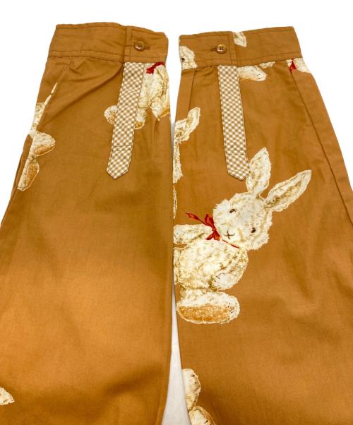 PINK HOUSE（ピンクハウス）PINK HOUSE (ピンクハウス) ウサギ総柄フード付きシャツ/ピンクハウス/P013BFB02 B ブラウン サイズ:Ｍの古着・服飾アイテム