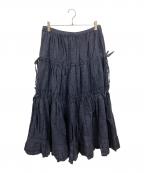 PINK HOUSEピンクハウス）の古着「デニムスカート/ピンクハウス」｜インディゴ