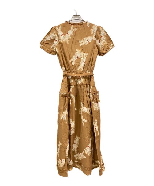 PINK HOUSE（ピンクハウス）PINK HOUSE (ピンクハウス) ウサギ総柄ブラウスワンピース/ピンクハウス/P013BFA01 B ブラウン サイズ:Freeの古着・服飾アイテム