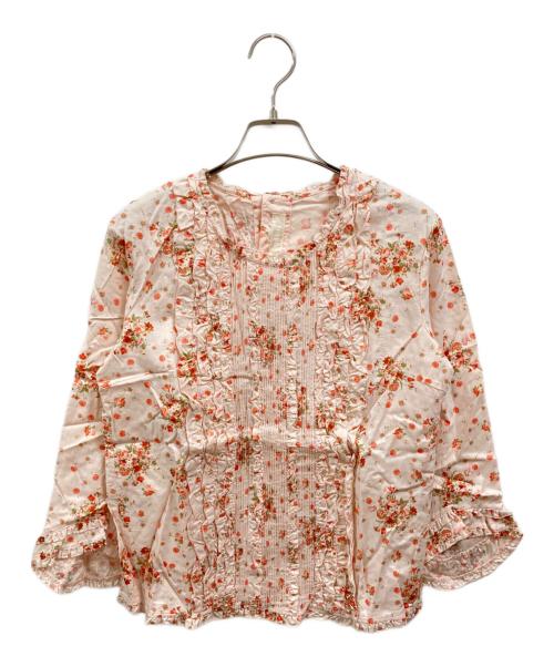 PINK HOUSE（ピンクハウス）PINK HOUSE (ピンクハウス) フリルブラウス/ピンクハウス/P012+FB12 B ピンク サイズ:表記なしの古着・服飾アイテム