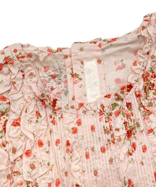 PINK HOUSE（ピンクハウス）PINK HOUSE (ピンクハウス) フリルブラウス/ピンクハウス/P012+FB12 B ピンク サイズ:表記なしの古着・服飾アイテム