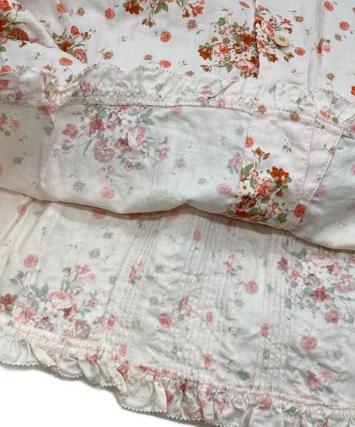 PINK HOUSE（ピンクハウス）PINK HOUSE (ピンクハウス) フリルブラウス/ピンクハウス/P012+FB12 B ピンク サイズ:表記なしの古着・服飾アイテム