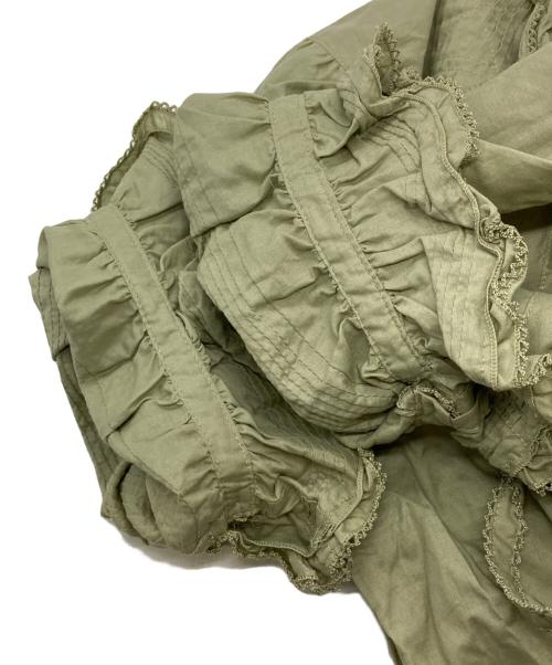 PINK HOUSE（ピンクハウス）PINK HOUSE (ピンクハウス) フリルブラウス/ピンクハウス/P019KFB10 B グリーン サイズ:Freeの古着・服飾アイテム