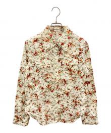 PINK HOUSE（ピンクハウス）の古着「花柄ウエスタンシャツ/ピンクハウス」｜ホワイト×レッド