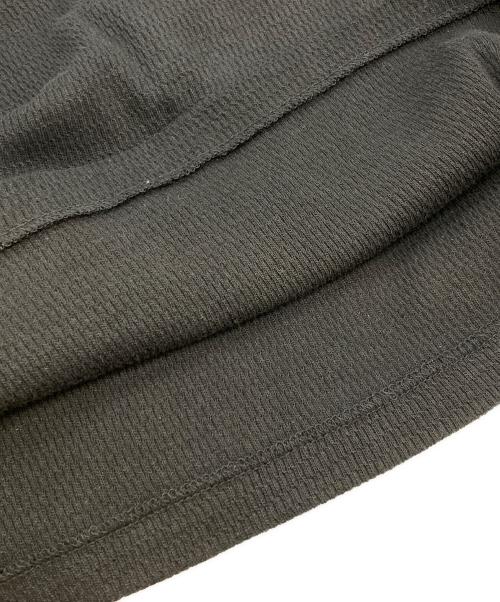 ANCELLM（アンセルム）ANCELLM (アンセルム) WAFFLE CREW NECK LS T-SHIRT/アンセルム/ANC-CT99 ブラック サイズ:2の古着・服飾アイテム