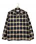 SUGARHILL（シュガーヒル）の古着「Ombre Open-Collar Shirt/22AWSH01」｜ベージュ×ネイビー